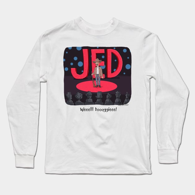 Jed Talks Long Sleeve T-Shirt by macccc8